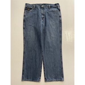 Cinch 38 x 30 Green Label Original‎ Rise Taper Stone Washed Denim Jeans
